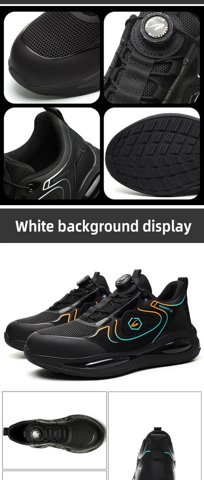 Safety Shoes Impact-Resistant & Puncture-Resistant Steel Toe Safety Shoes Export New Style Knob Shoes Wear-Resistant Shoes