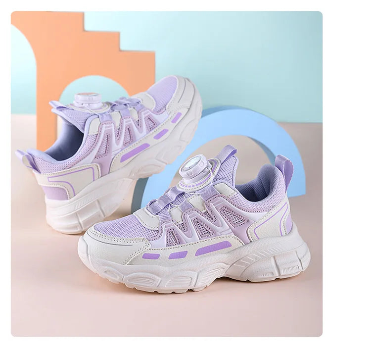Spring and autumn children's shoes girls' school students leisure sports running shoes basketball children outdoor tennis shoes