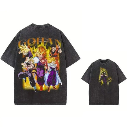 T-shirt Man Women Vintage Washed Short Sleeve Tee Streetwear Loose Casual Top Summer Y2k 2026