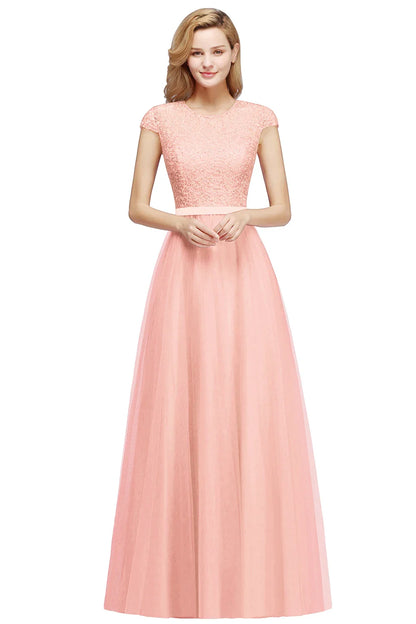 Pearl Pink Chiffon Lace Bridesmaid Dresses Sweetheart Long Evening Gowns With Sashes Formal Occasion Party Prom Vestido De Festa