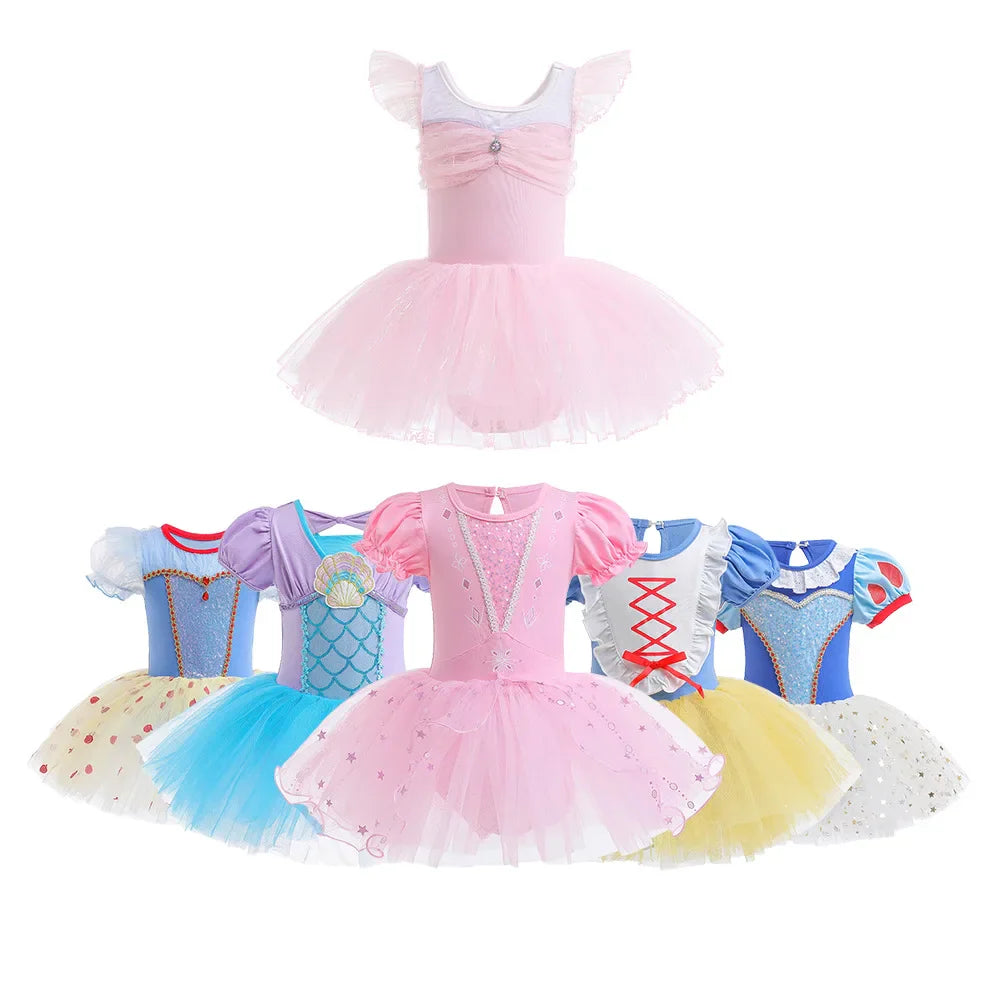 Girl Ballet Dancing Dress Party Fancy Sequined TUTU Dress Princess Girl Clothes Baby Girl Stage Shows Party Costumes