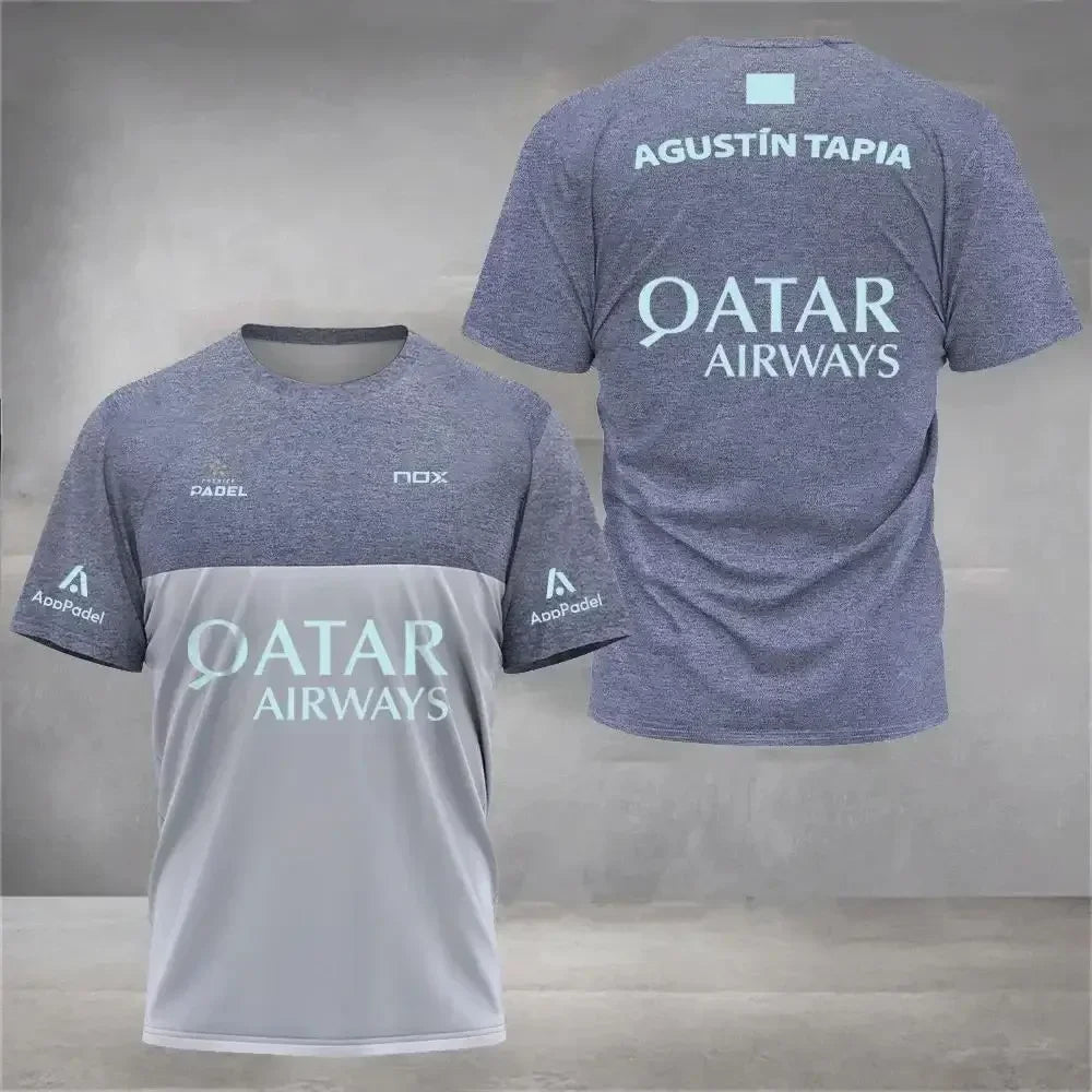 Men Padel Tennis Kid T-Shirt Sports Training Tops Male Casual Short Sleeve Clothing Streetwear Men Clothing Tops