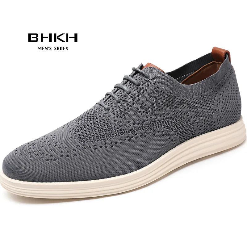 Male Sneakers Summer Knitted Mesh Casual Shoes Lightweight Casual Shoes Breathable Walking Footwear Shoes For Men
