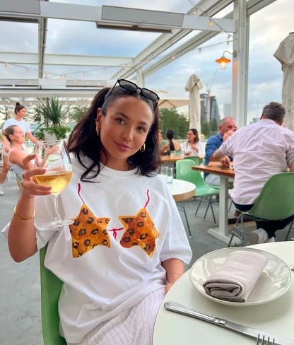 Summer American Ins Casual Printing Graphic T-shirt Street Clothing Women's Gothic Personality Oversized Y2K Half-sleeved Top