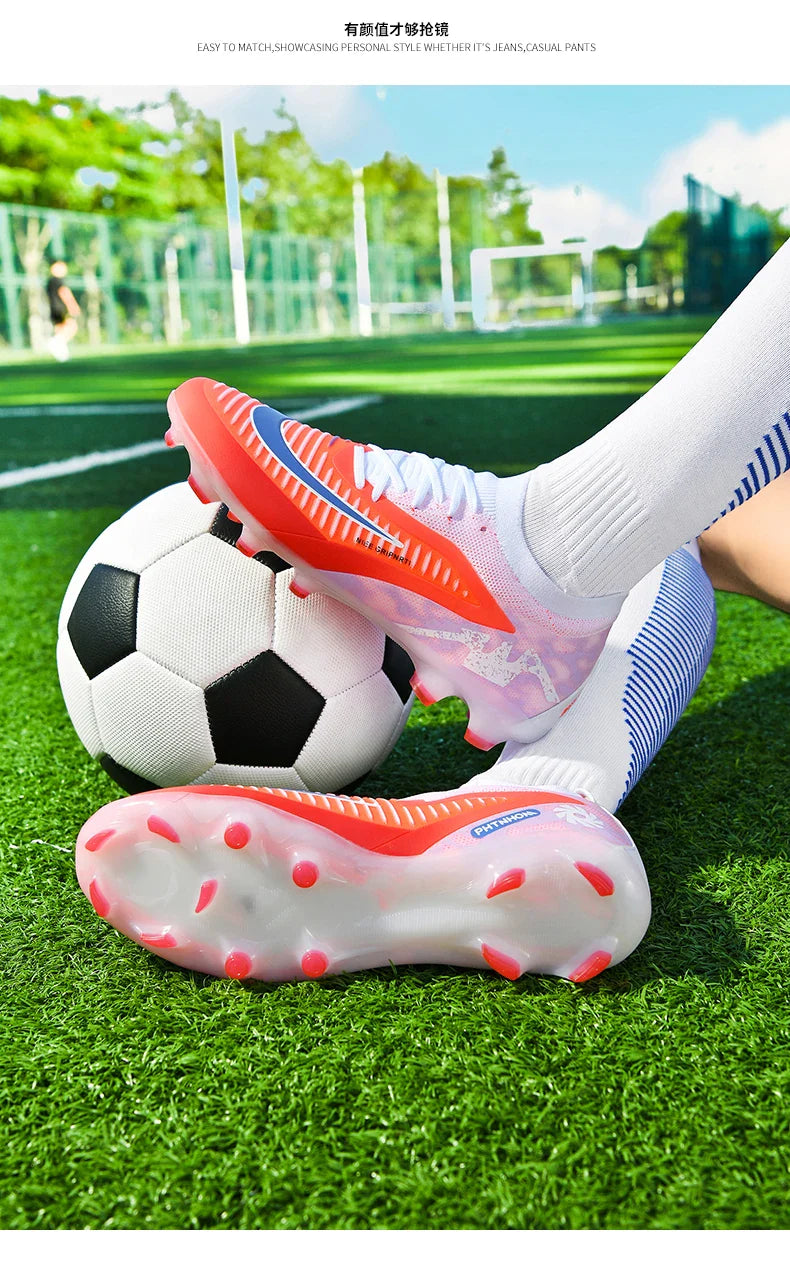New Men Soccer Shoes Breathable Unisex Football Boots Professional Training Ultralight Wholesale Indoor Futsal Drop Shipping