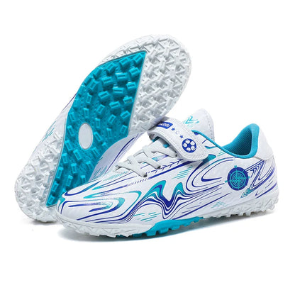 Kids Soccer Cleats Football Shoes Non Slip Breathable Lightweight Training Sneakers Boys Girls Children Football Match Boots