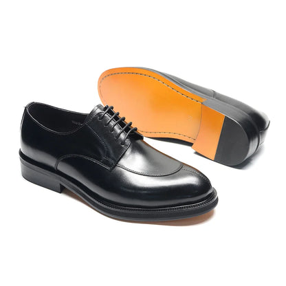 Luxury Handmade Wedding Party Men's Dress Shoes Cow Genuine Leather Lace-up Oxfords Derby Formal Business Social Male Footwear