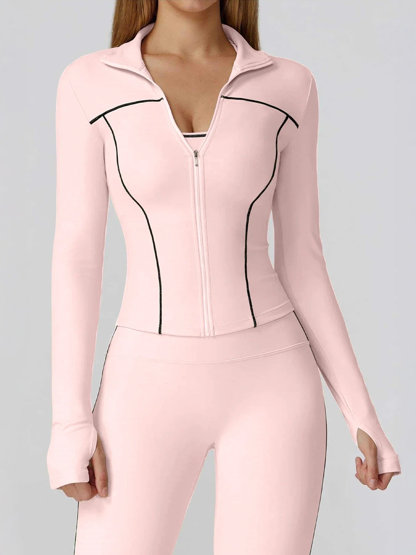Yoga Set 2PCS Sports Outfits Women Clothes Fitness Tracksuit Gym Legging Workout Long Sleeved Female Bra Yoga Suit Sportswear