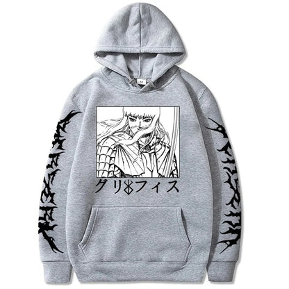 Griffith Hoodies Print Fashion Hoodie Oversized Japanese hot Anime high quality soft Unisex Fleece Casual hot product sweatshirt