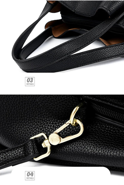 Genuine Brand Soft Leather Top-handle Bags Female Handbags Women Shoulder Crossbody Totes Messanger Bag Large Capacity Big Sac