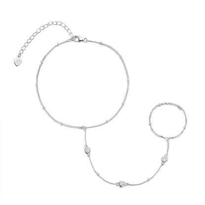 3MM Moissanite Bracelets for Women 14-21cm Wrist Size Adjustable Chain 925 Sterling Silver Plated 18K Wholesale Jewelry