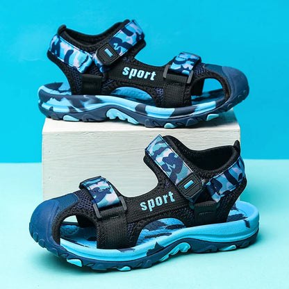 Camouflage Boy Sandals Kids Summer Shoes 2026 New Fashion Beach Outdoor Water Barefoot Shoes Sneaker Casual Sports Sandals