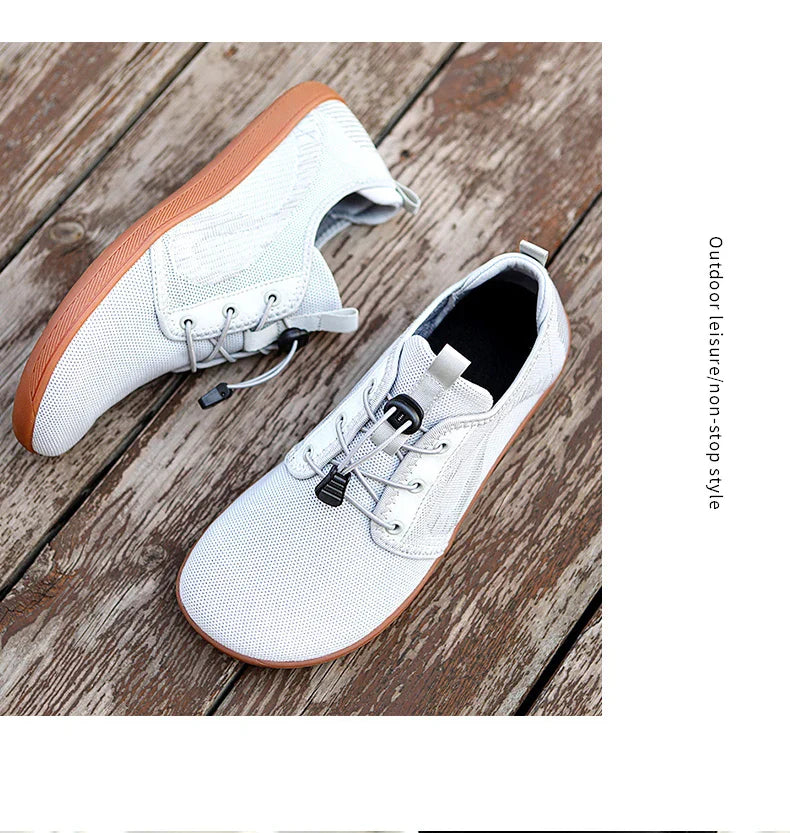 New Unisex Wider Shoes Breathable Mesh Men Barefoot Wide-toed Shoes Brand Flats Soft Zero Drop Sole Wider Toe Sneakes Large Size