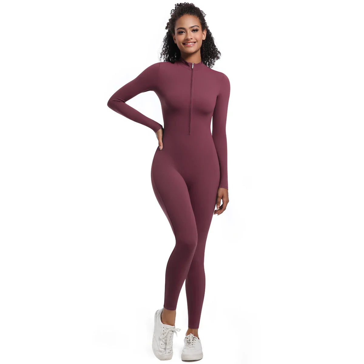 Women's Jumpsuit Women's Sports Shapewear Seamless Slim Fit Long Sleeve Sports Bodysuit  Fitness Sports Bodysuit Yoga Suit