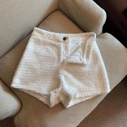 Hotsweet Shorts Women Sexy Skinny Y2k Clothes High Waist European Streetwear Fashion Trouser Cool Thick Button-Fly Wide Leg New