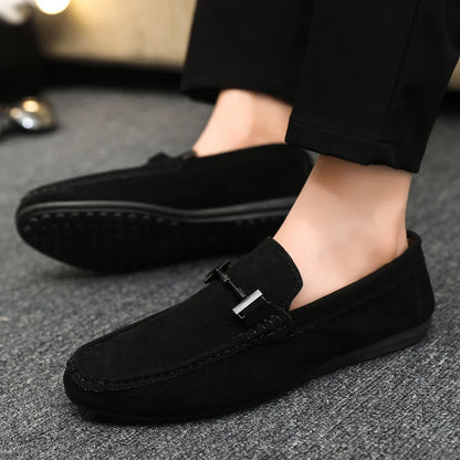 Men Loafers Soft High Quality Spring Autumn Shoes Men Casual Shoes Warm Slip on Flats Driving Shoes