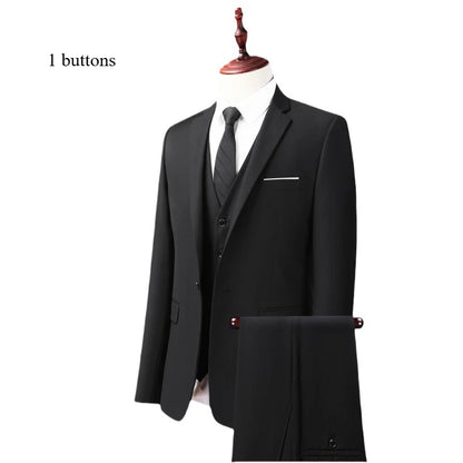 Suits Men's Fashionable Formal Tailored Solid-color Dance Singer Trend Host Casual Wedding Banquet Dress Star Performance Suit