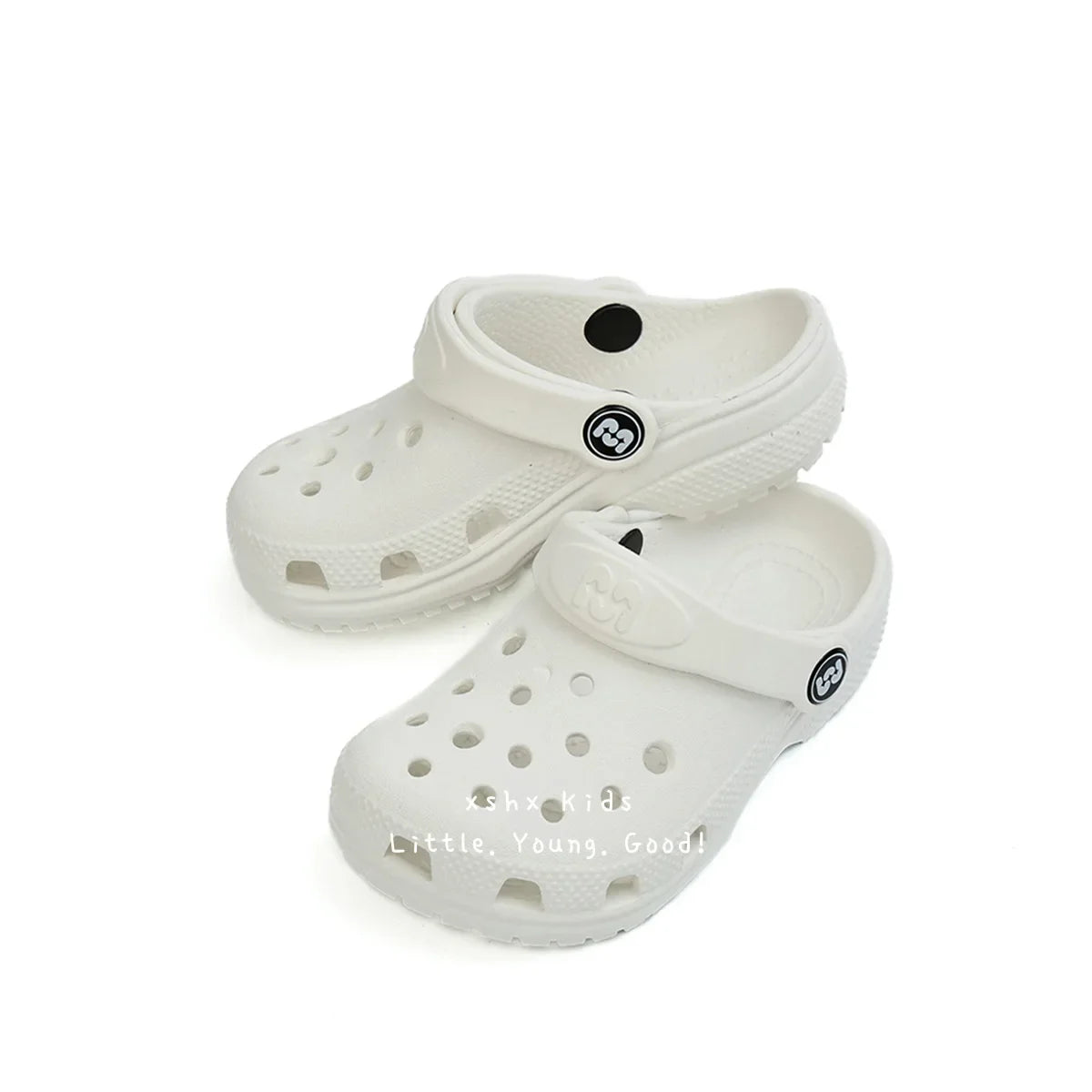 Toddler Little Big Kids Clogs Boys Girls Slip on Slippers with Adjustable Strap Slide Sandals Children Cushioned Garden Shoes