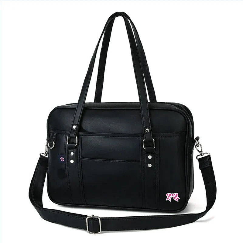 Briefcase high Students Bag Schoolbags Shoulder Bags14-16inch Laptop Bag's Messenger Bags Office HandbagPU Leather tote bag