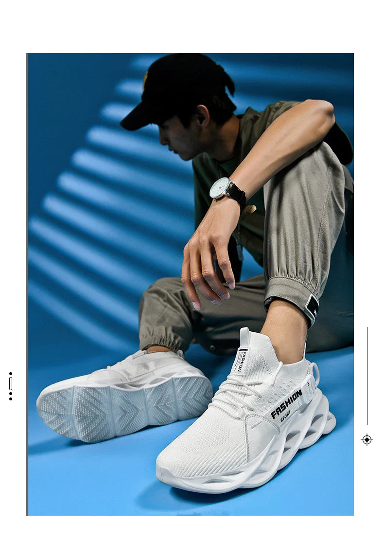 Tênis Masculino de Malha Respirável Casual Sapatos Masculinos Unissex Leve Macio Sola Grossa Buraco Sapatos de Casal Tênis Atlético Sapatos Femininos