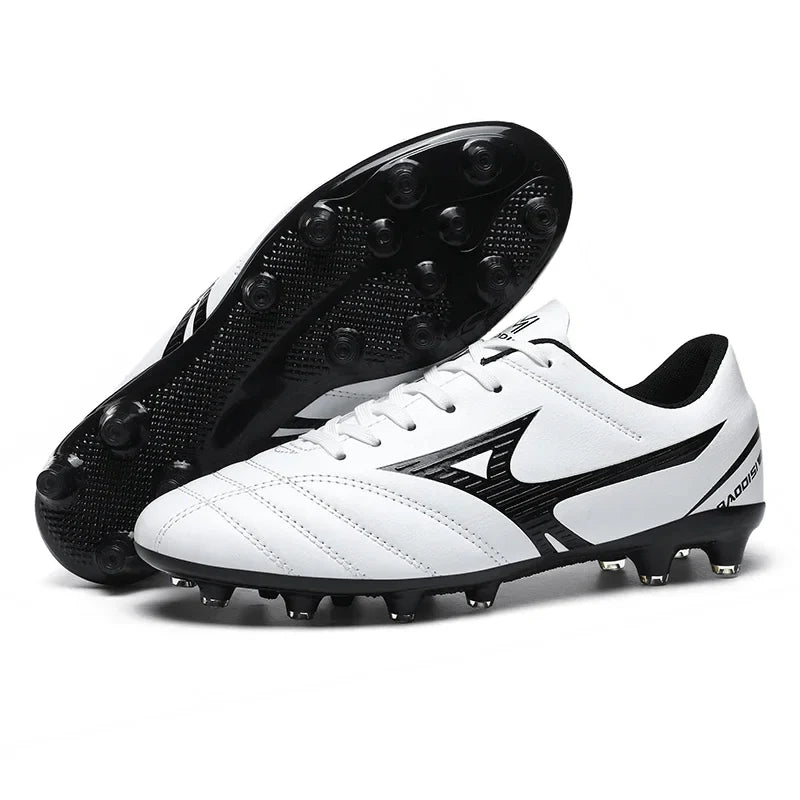Men Football Boots Soccer Shoes Breathable Professional Turf Outdoor Non-slip Long Spikes Adult Ultralight Training Futsal