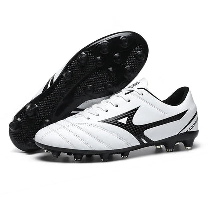 Men Football Boots Soccer Shoes Breathable Professional Turf Outdoor Non-slip Long Spikes Adult Ultralight Training Futsal