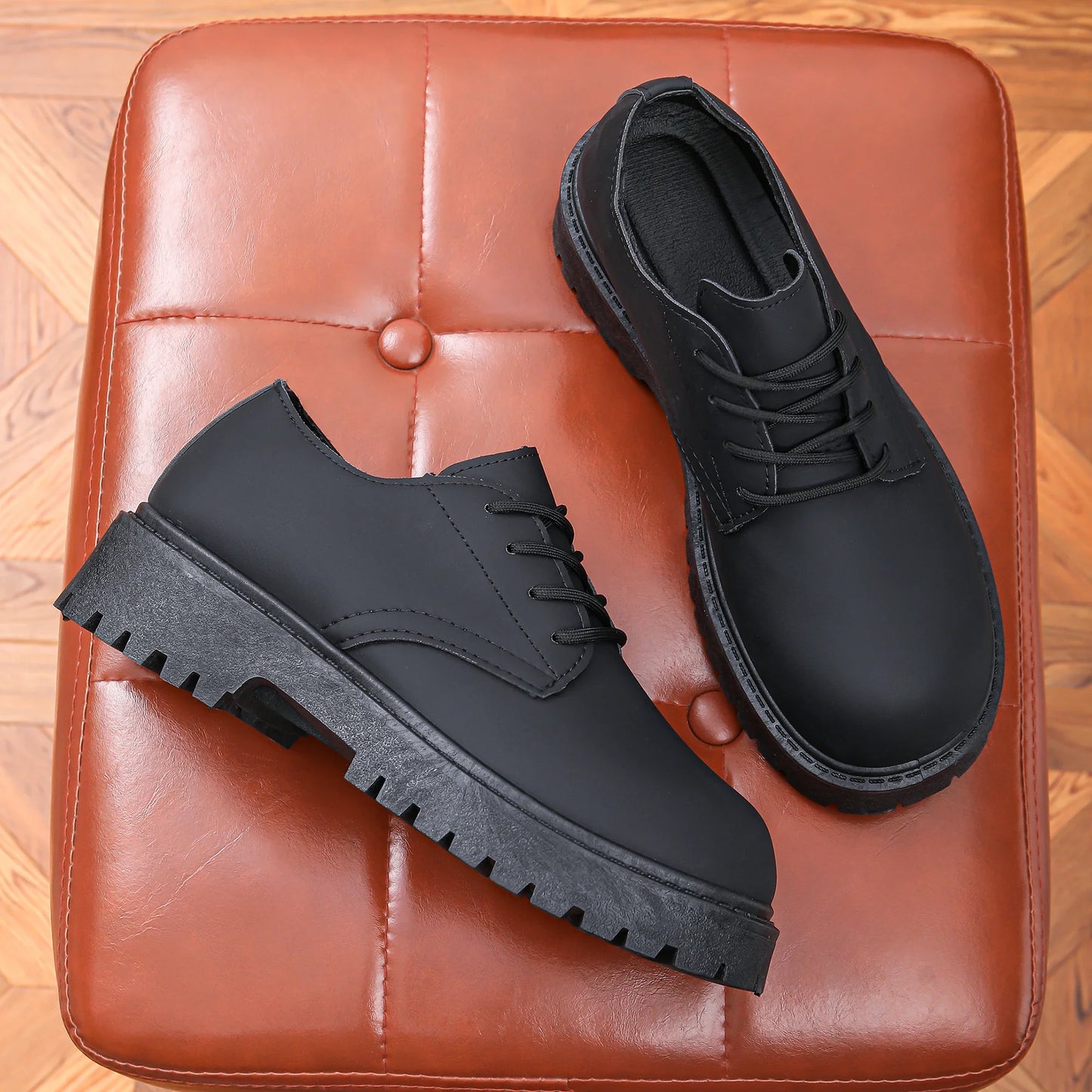 Men's formal shoes, business casual shoes, matte big toe shoes, handsome men's shoes, event party dress shoes