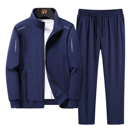 Men's Tracksuit Suit New Arrive Tracksuit Mens Casual Solid Solor Sweatpant Set Unisex Jogging Suit MEN Plus Size 6XL 7XL 8XL
