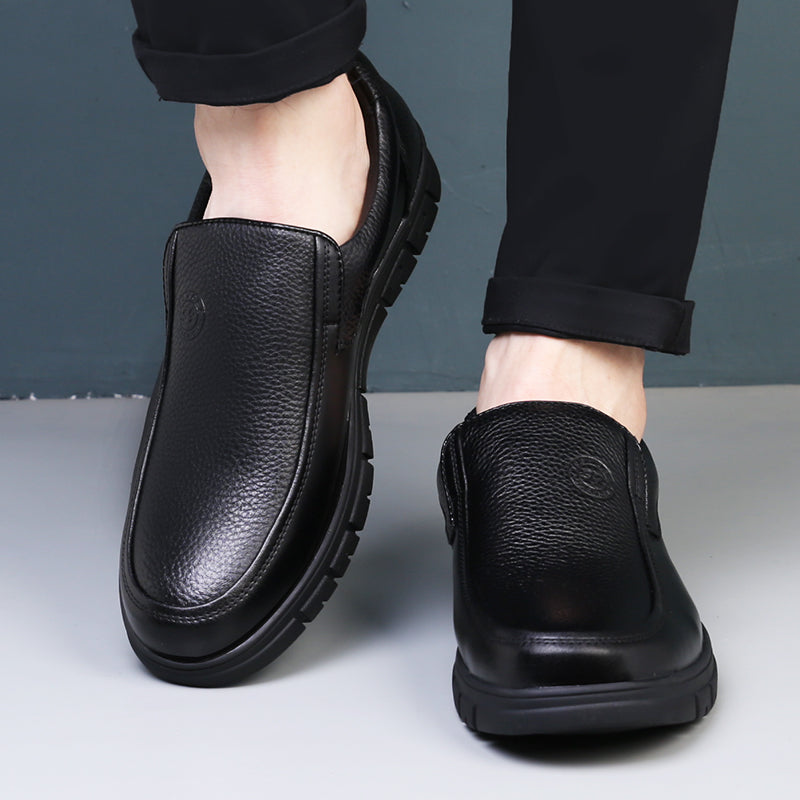 High Quality Leather Men Casual Shoes Italian Luxury Brand Mens Loafers Breathable Formal Mens Dress Shoes Slip-on Driving Shoes