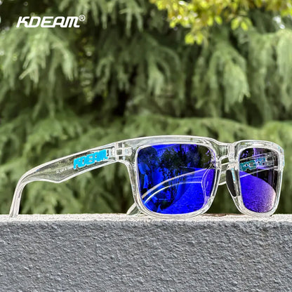 Unisex Square Sunglasses Polarized Coated Lens Suitable For Driving Fishing Sunglasses Anti-Blue Light Computer Eyeglasses