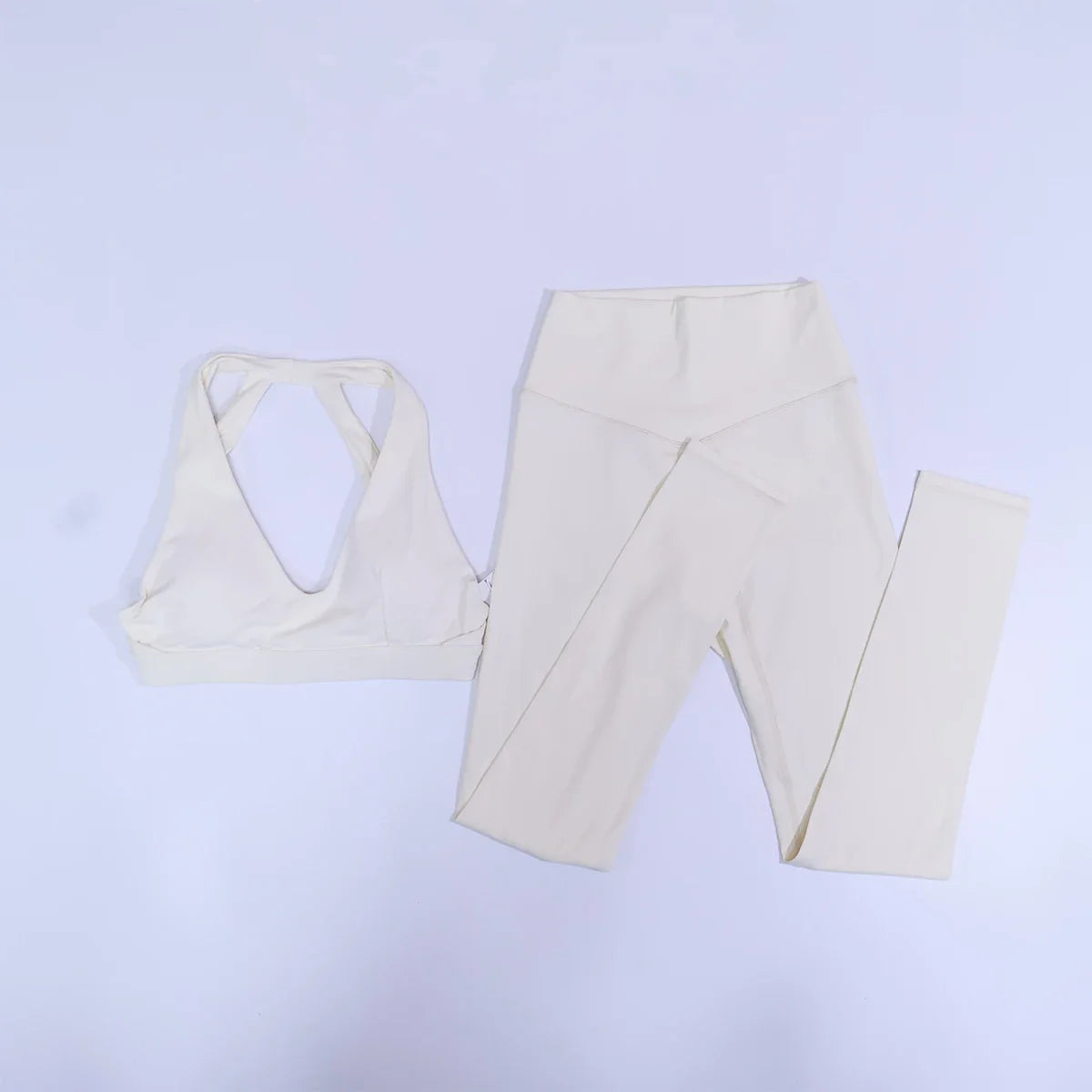 New Summer Women's Ultra Soft Sports Bra And Yoga Pants Set Fashionable Two-Piece Gym Workout Shock-Absorbing Underwear Suit