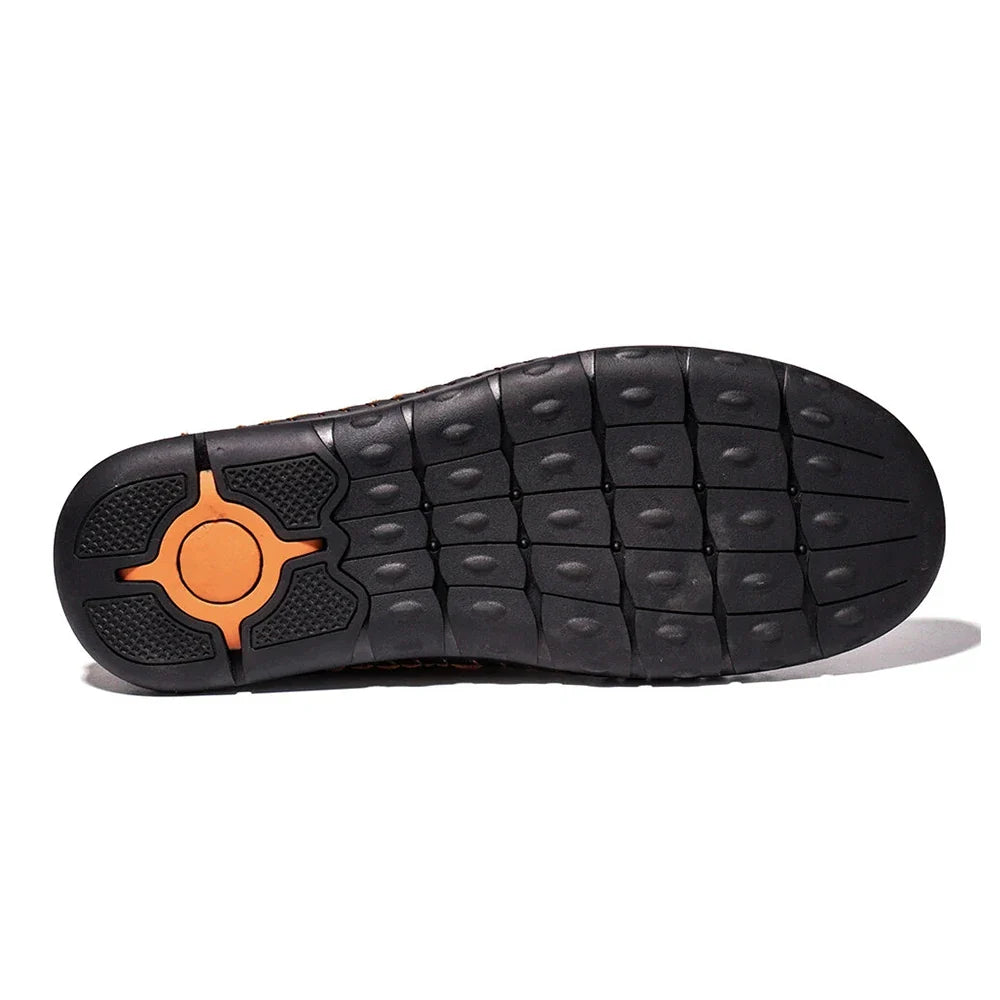 Handmade Leather Casual Men Shoes Design Sneakers Men Comfortable Leather Men Loafers Hot Sale Moccasins Driving Shoes Plus Size