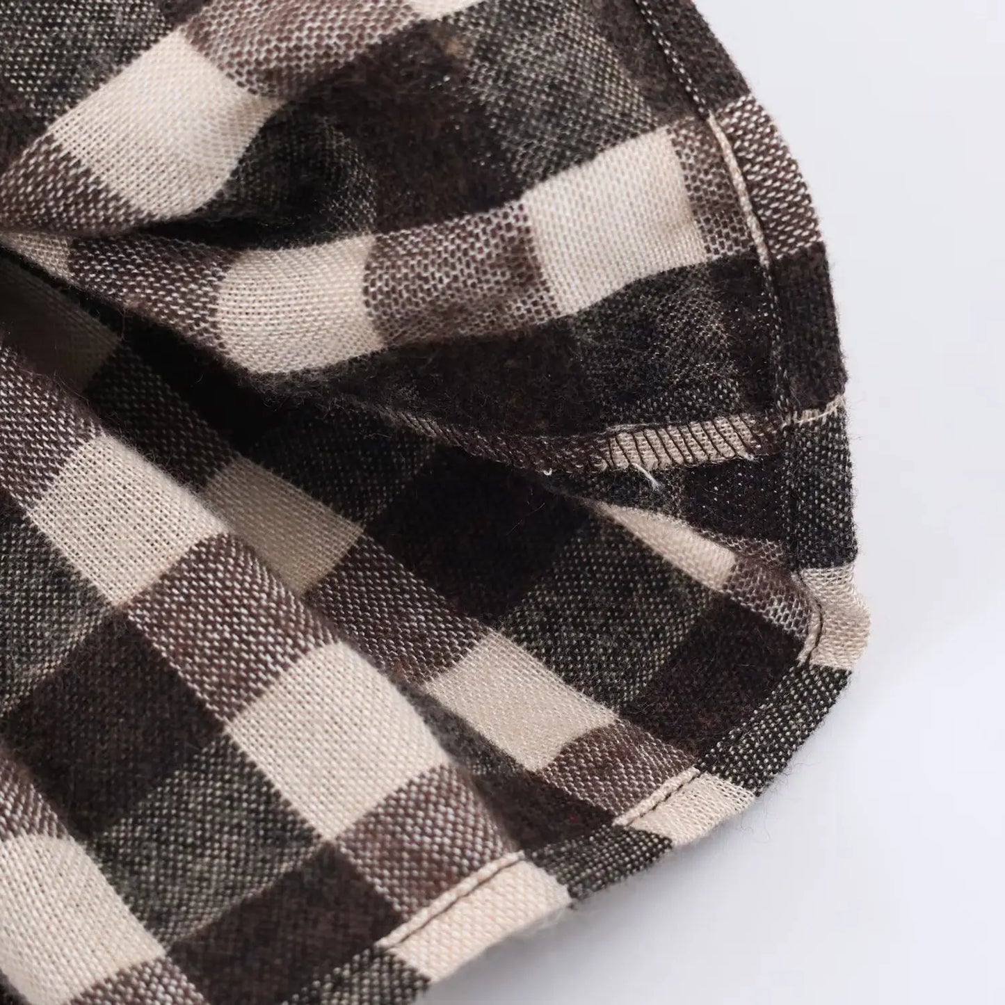 2025 Vintage Chic Brown Plaid Shirts Women Long Sleeve Blouses Fold Fashion Casual Elegant Women Tops Y2k