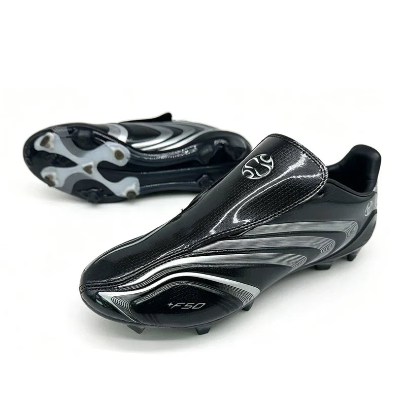 F50+ Professional Mens Soccer Shoes Training Non-Slip Turf Soccer Cleats Boys TF/FG Football Sneakers Man Chuteira Campo 39-45