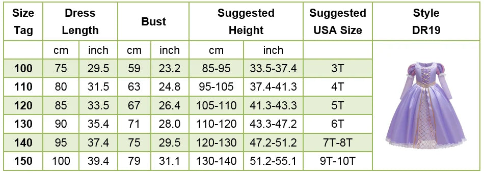 Baby Rapunzel Cosplay Costume Girls Little Mermaid Aurora Disguise Kids Ariel Sleeping Beauty Christmas Dress Princess Fantasy