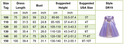 Baby Rapunzel Cosplay Costume Girls Little Mermaid Aurora Disguise Kids Ariel Sleeping Beauty Christmas Dress Princess Fantasy