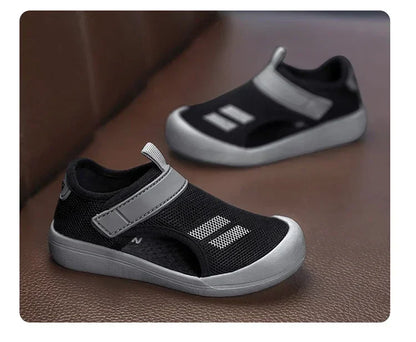 New Children Casual Mesh Shoes Boys Beach Sandals Kids Lightweight Closed Toe Baby Sport Sandals for Girls Eu Size 23-36