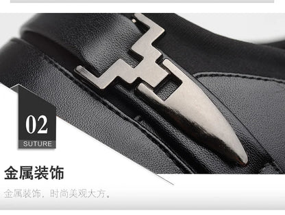 Classic White Men Dress Shoes 2024 Casual Business Leather Shoes for Men Point Toe Wedding Formal Shoes Men Size 46