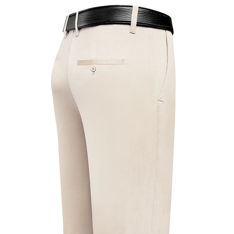 Four Season Men's Business Casual Pants Spring Summer Stretch Trousers Office Suit Pants Men Formal Pants Breathable Comfortable