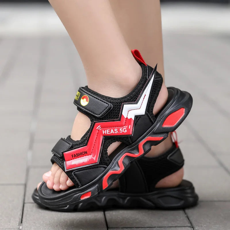 New boys Barefoot Shoes Kids Summer Beach Cute Printing Boys Sandals Comfortable Breathable Non-slip Children's Shoes