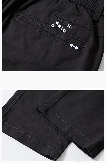 Slim Fit Straight Thin Casual Pants for Men Business Classic Stretch 98% Cotton Soft Spring Summer Trousers Brand Clothing