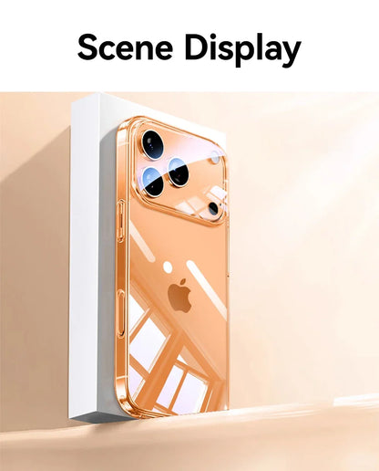 iPhone 17 16 15 Pro Max Case Lens Protection Anti-Yellow Case For iPhone 17 16 Pro Max Transparent Shockproof Cover