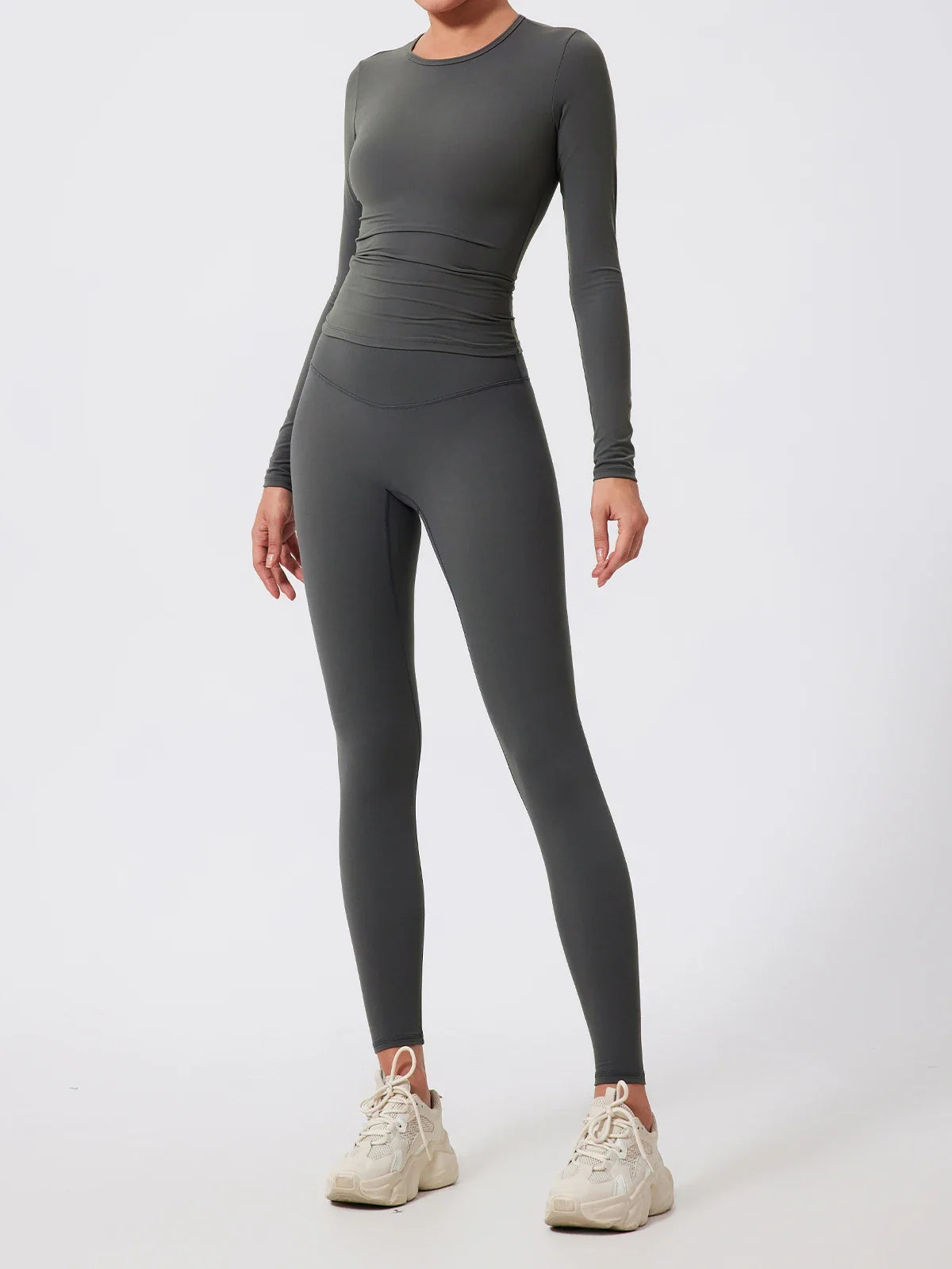 2Pcs Sets Gym Clothes Sports Outfit Suit Women Outdoors Workout Tights Set Yoga Wear Female Running Training T-Shirt