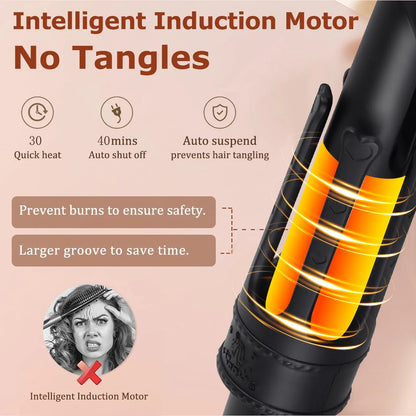 Electric Curling Iron Automatic 32mm Large Wave Lazy Person’s Temperature-Controlled Hair Curler EU Standard