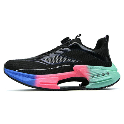 Family carbon plate running shoes for Boys Big Boys Student rotating button Technology TPU+ Popcorn high pop sneakers for girls