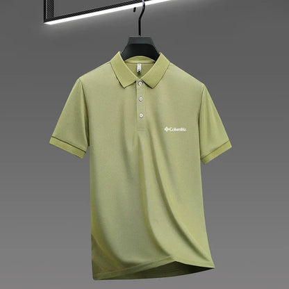 2026 new model men's golf short sleeves polo shirt lapel letter printing ventilate t-shirt business leisure exercise men's wear