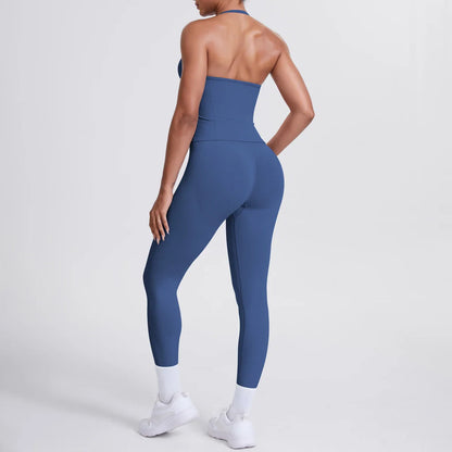2 Piece Yoga Clothes Women Tracksuit Athletic Wear Pilates Fitness Suit Gym Workout Push Up Clothes Sports Bra Leggings Suit