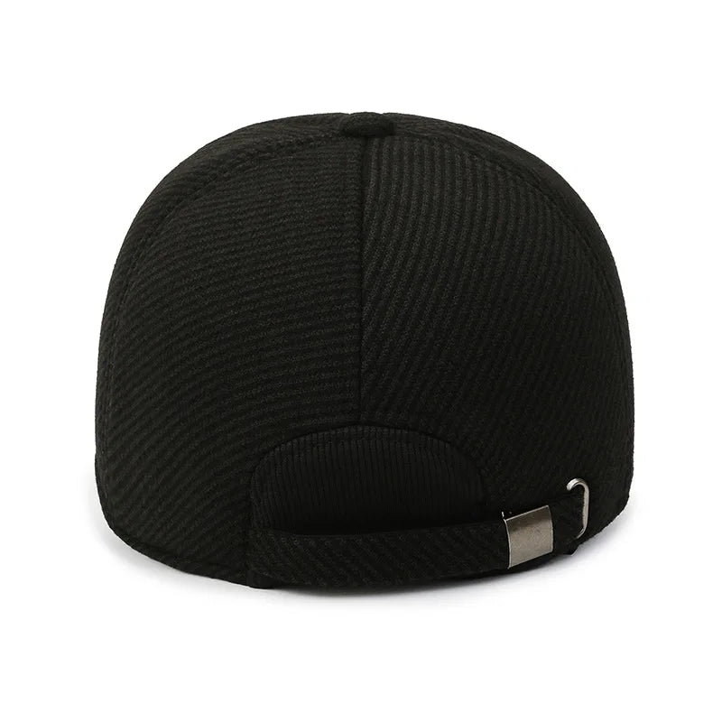 Outdoor Thick & Warm Adjustable Earmuffs Baseball Cap For Autumn And Winte