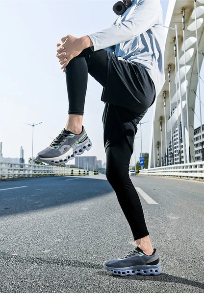 Tênis Masculino com Amortecimento para Corrida Tênis Esportivo Leve Casual Masculino Antiderrapante Tênis Esportivo para Viagens ao Ar Livre Caminhada
