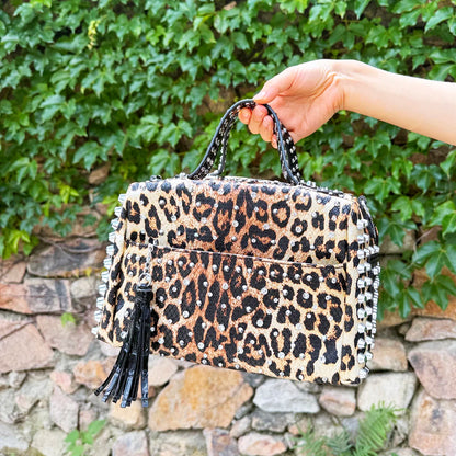 Women's bag luxury designer purses and handbags Shoulder bags vintage Rivet tote bag for women Large capacity travel bag purse